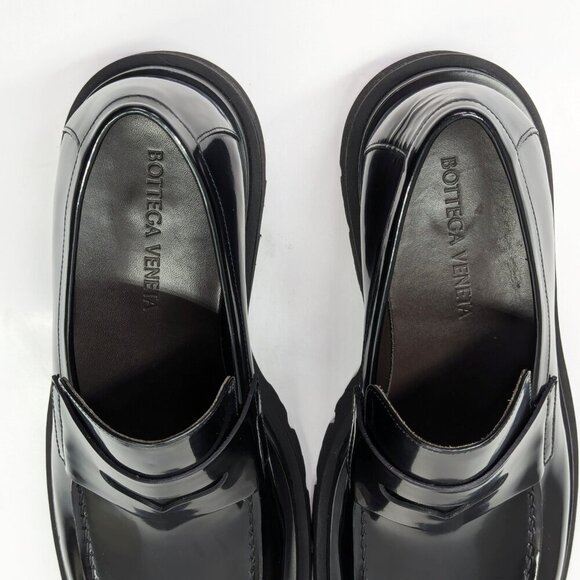 Bottega Veneta Men\'s Leather Slip On Lug Penny Loafers Size 42.5 (MSRP $1,300) main image 13